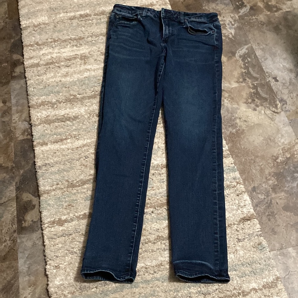 Men’s EXPRESS Dark Washed Skinny Jeans (34x34). LIKE NEW CONDITION!! - Picture 7 of 10